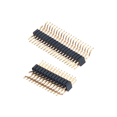 2.54 mm pin header Board Spacer dual row right angle shenzhen factory PA9T pin header