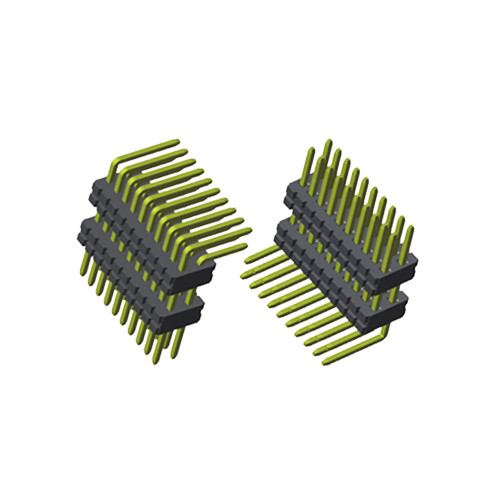 2.54 mm pin header Board Spacer dual row right angle shenzhen factory PA9T pin header