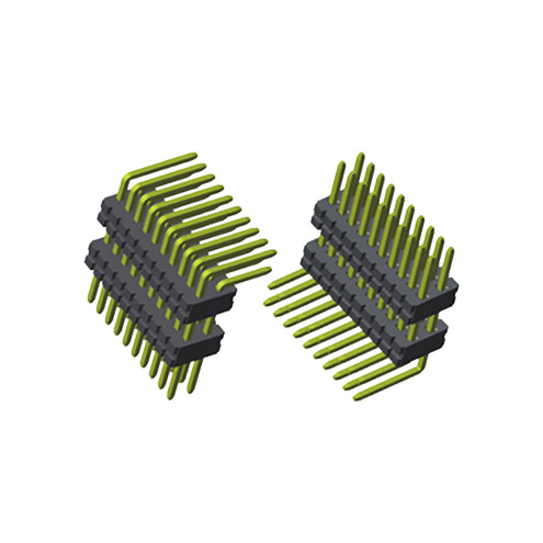 2.54 mm pin header Board Spacer dual row right angle shenzhen factory PA9T pin header