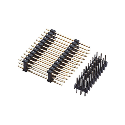 PA9T 2.0mm Pitch Circuit Board Pin Connectors Dual Row Straight
